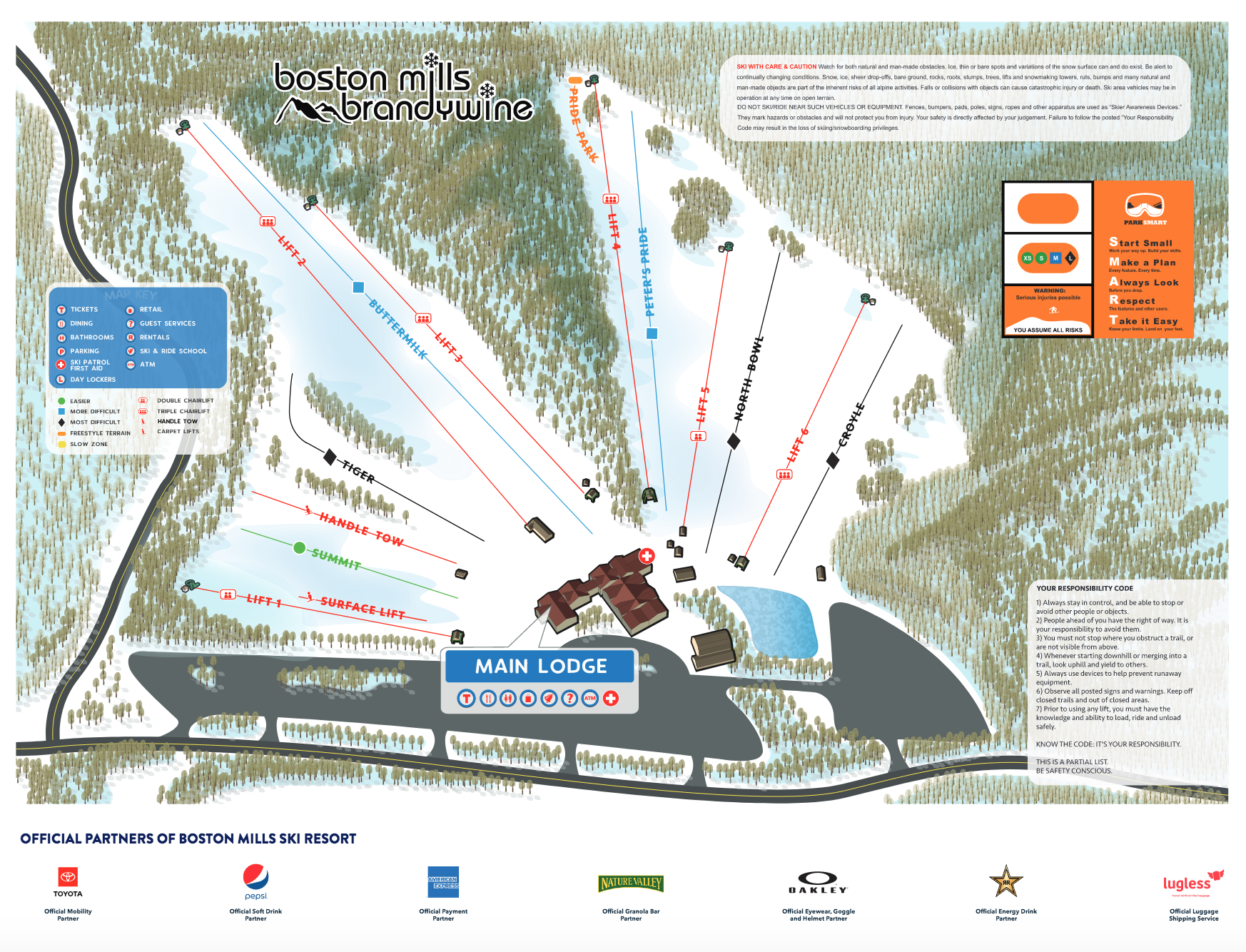 Brandywine Ski Trail Map Resort Information | Boston Mills Brandywine Resort